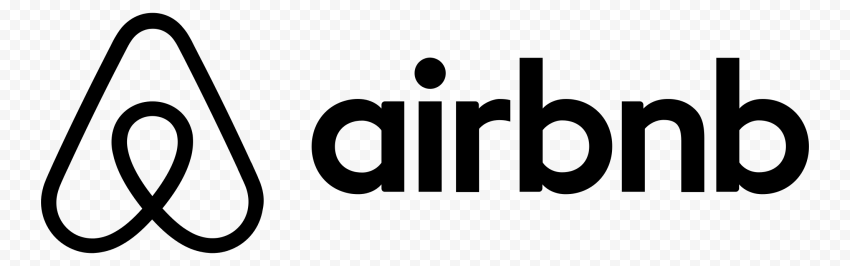 Airbnb logo zwart